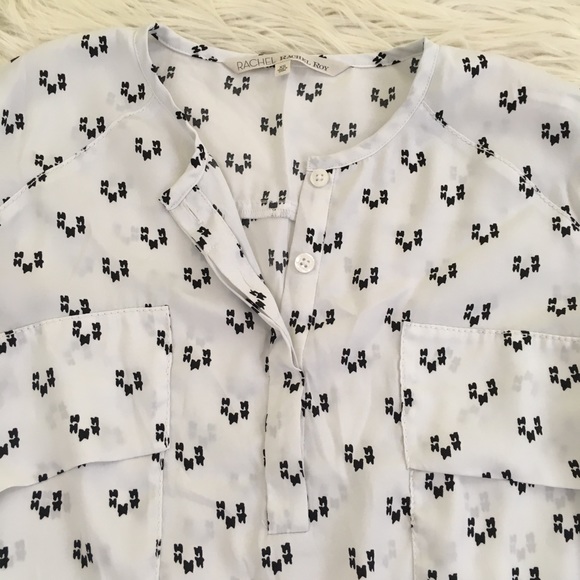 🎁GIFTED🎁 Rachel Roy Popover Henley Blouse - Picture 2 of 7